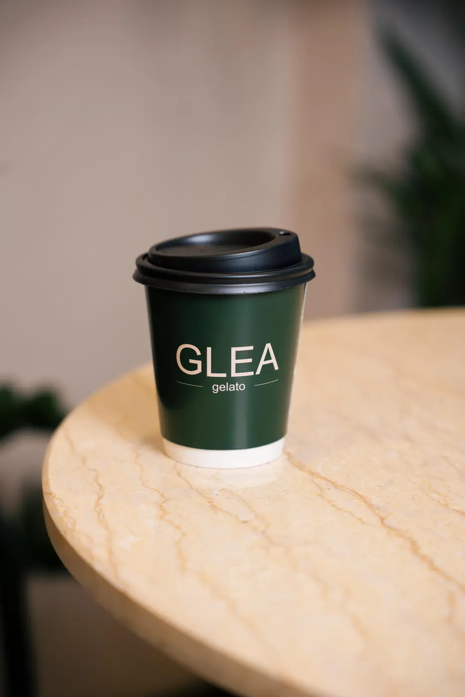 Mermer masada yeşil GLEA kahve bardağı